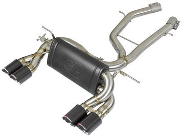 aFe MACH Force-Xp 2-1/2in Stainless Steel Axle Back Exhaust w/CF 15-19 BMW M3/M4 (F80/82/83)