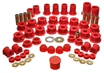 Energy Suspensión 90-95 Toyota 4 Runner 2WD/4WD Juego de bujes maestros Hyper-Flex rojos