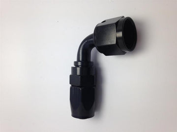 Extremo de manguera Pro-Flow Fragola -16AN x 90 grados - Negro
