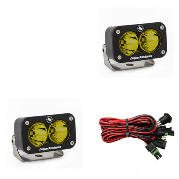 Luz de trabajo LED con patrón de punto deportivo S2 de Baja Designs - Ámbar