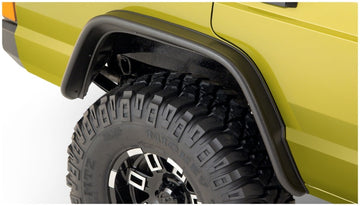 Bushwacker 84-01 Jeep Cherokee bengalas estilo plano 2 piezas - negro