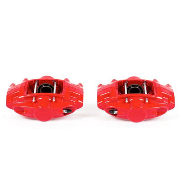 Power Stop 09-13 Infiniti FX50 Pinzas traseras rojas sin soportes - Par