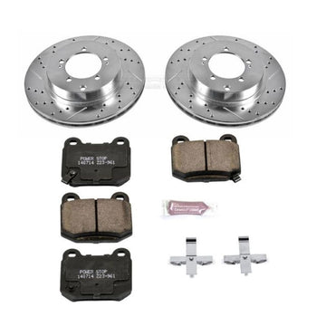 Power Stop 03-06 Mitsubishi Lancer Kit de freno deportivo trasero Z23 Evolution