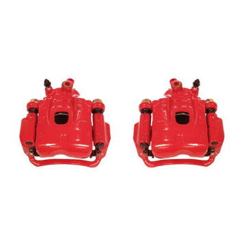 Power Stop 95-04 Toyota Tacoma Pinzas delanteras rojas con soportes - Par
