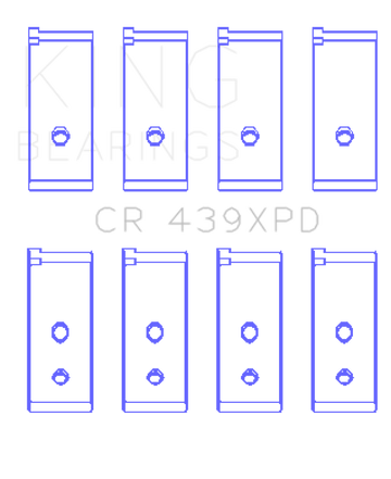 King Engine Bearings Honda B-Series Dowel Performance Rod Bearing Set - Size STD