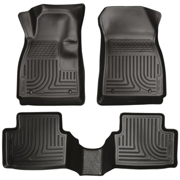Husky Liners 11-12 Ford Fiesta WeatherBeater Combo Revestimientos de piso negros