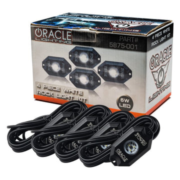 Kit de luces de roca para pozo de rueda debajo de la carrocería Oracle - Blanco (4PCS) - 5000K