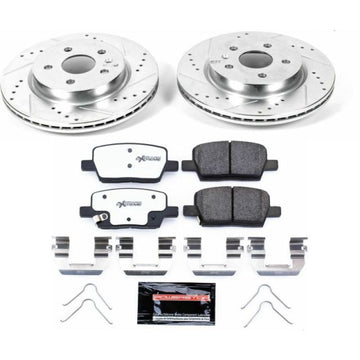 Power Stop 16-18 Cadillac CT6 Kit de freno trasero Z26 Street Warrior