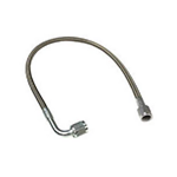 Fragola -4AN PFTE Ext Black Hose Assembly Straight x 90 Degree 14in