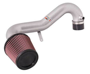K&amp;N 01-05 Honda Civic SR L4-1.7L Entrada de Ram corta Silver Typhoon