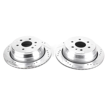 Power Stop 15-19 Chevrolet Colorado Rear Evolution Rotores perforados y ranurados - Par