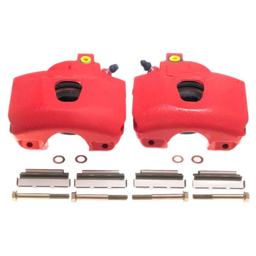 Power Stop 94-96 Ford Bronco Pinzas delanteras rojas - Par