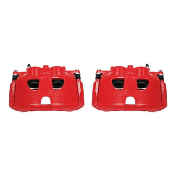 Power Stop 10-17 Ford Expedition Pinzas delanteras rojas con soportes - Par