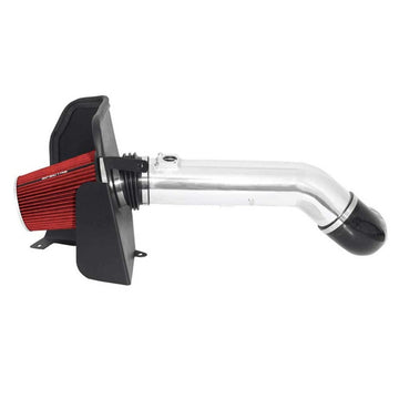 Spectre 09-12 GM Truck V8-4.8/5.3/6.0LF/I Kit de admisión de aire - Pulido con filtro rojo
