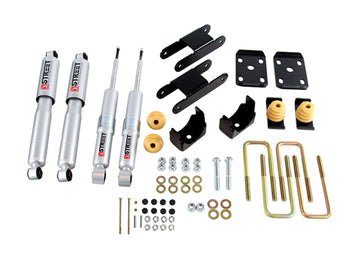 Belltech KIT DE BAJADA 18-20 Chevy Colorado/Canyon All Cab/SB -0-3in F / -4in R con amortiguadores Street Perf