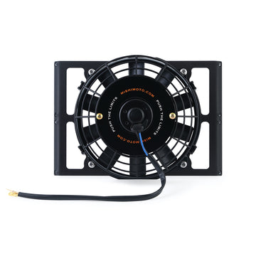 Mishimoto Universal 10 pulgadas. Cubierta del ventilador del enfriador de aceite de alta resistencia - Negro microarrugado