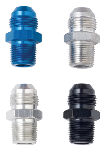 Adaptador recto Fragola -16AN x 1 NPT - Negro