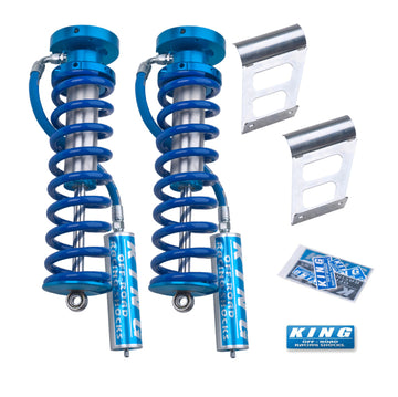 King Shocks 2005+ Ford F-250/F-350 4WD Delantero 2.5 Dia Conversión de amortiguadores roscados con depósito remoto (par)