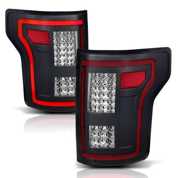 Luces traseras LED ANZO 15-17 Ford F-150 negras con secuencial