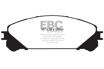 EBC 10+ Lexus RX350 3.5 (Japón) Pastillas de freno delanteras extra resistentes