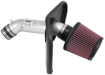K&amp;N 2013-14 Honda Accord 2.4L L4 Serie 69 Sistema de admisión de aire Typhoon - Kit de admisión de aire frío plateado
