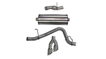 Corsa 15-16 GMC Yukon Denali 6.2L V8 Escape Cat-Back con salida lateral única y puntas pulidas