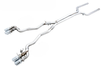 AWE Tuning 18-19 BMW M5 (F90) 4.4T AWD SwitchPath Cat-Back Exhaust - Chrome Silver Tips