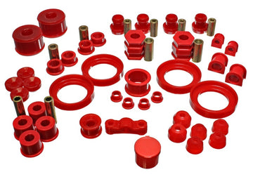 Energy Suspensión 99-00 Honda Civic Si Juego de bujes maestros Hyper-Flex rojos