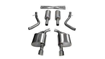 Corsa 17-18 Dodge Charger 5.7L V8 Xtreme Cat-Back salida trasera doble con puntas pulidas de 4.5 pulgadas