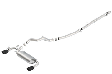 Escape Catback Borla 16-18 Ford Focus RS 2.3L MT AWD ATAK con punta cromada negra