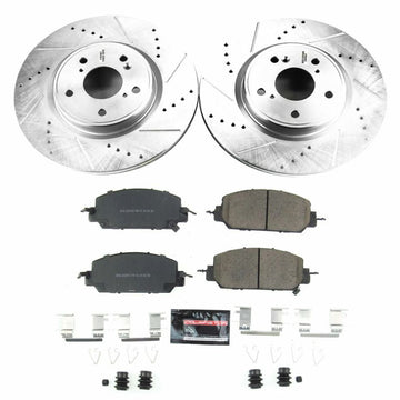 Power Stop 17-18 Honda CR-V Kit de freno deportivo delantero Z23 Evolution