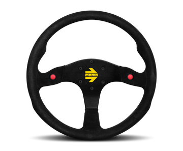 Volante Momo MOD80 350 mm - Ante Negro/Radios Negros