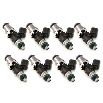 Inyectores Injector Dynamics 1340 cc - 48 mm de longitud - Parte superior gris de 14 mm - Junta tórica inferior de 14 mm (juego de 8)