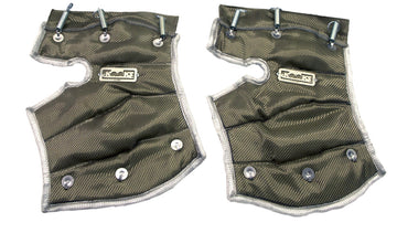 Kooks 2020+ Chevrolet Corvette C8 LT2 6.2L Mantas protectoras térmicas para tubos de conexión Catted Ultra Green