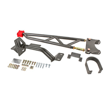 BMR 93-02 Cuerpo F con soporte de túnel con brazo de torsión DSL (para cabezales de tubo largo) - Hammertone negro