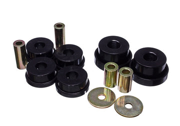 Energy Suspensión 00-09 Subaru Legacy Juego de bujes de montaje del diferencial trasero negro