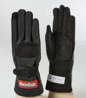 Guante RaceQuip SFI-5 negro de 2 capas - XL