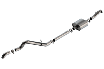 Borla 21-22 Ford Bronco 2.3L 2DR/4DR T-304 Escape Touring con respaldo de gato de acero inoxidable - Cepillado