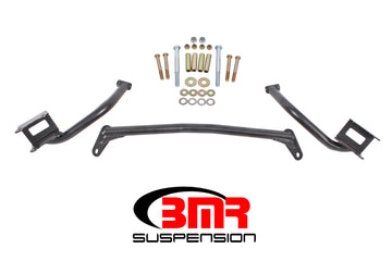 BMR 79-04 Placas de refuerzo de caja de torsión superior estilo tubular Fox Mustang - Hammertone negro