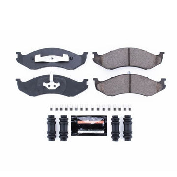 Power Stop 90-01 Jeep Cherokee Pastillas de freno delanteras Z23 Evolution Sport con hardware
