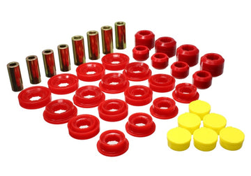 Energy Suspensión 03-09 Ram 1500 Pickup 4WD Juego de bujes de brazo de control - Rojo