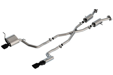 Borla 14-20 Jeep Grand Cherokee 3.6L V6 2/4WD 2.25in S-Type Cat-back - Cromo negro