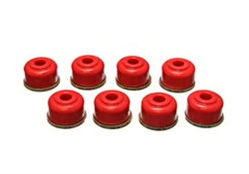 Juego de eslabones finales de alta resistencia, color rojo, con suspensión energética, 3/8 pulgadas de diámetro interior, 11/16 pulgadas de diámetro exterior del pezón, 1 1/8 de diámetro exterior