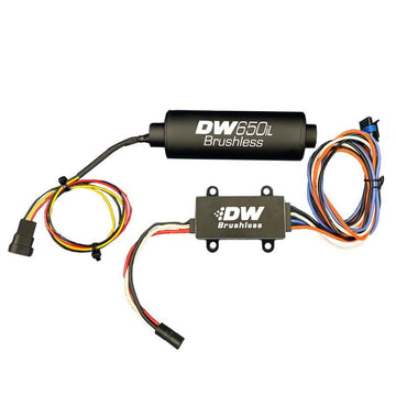 Bomba de combustible externa en línea DeatschWerks DW650iL Serie 650LPH con controlador de velocidad simple/doble