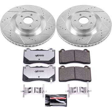 Kit de frenos Power Stop 16-18 Ford Focus delantero Z26 Street Warrior