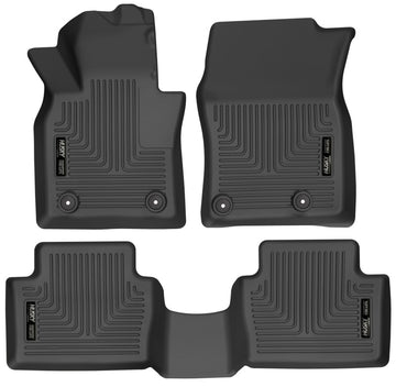 Husky Liners 19-22 Mazda 3 / 20-22 CX-30 WeatherBeater Revestimientos de piso para asiento delantero y segundo, color negro
