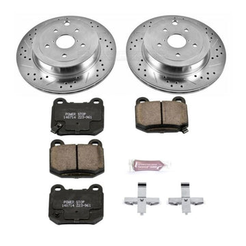 Power Stop 08-14 Subaru Impreza Kit de freno deportivo trasero Z23 Evolution