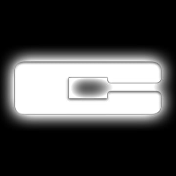 ORACLE Lighting Insignias de letras LED iluminadas universales - Acabado de superficie blanco mate - C