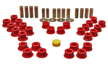 Energy Suspensión 90-97 Mazda Miata Juego de bujes de brazo de control trasero rojo