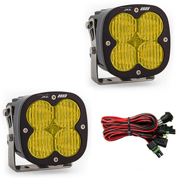 Cápsulas de luz LED con patrón de curvas anchas serie XL80 de Baja Designs - Ámbar
